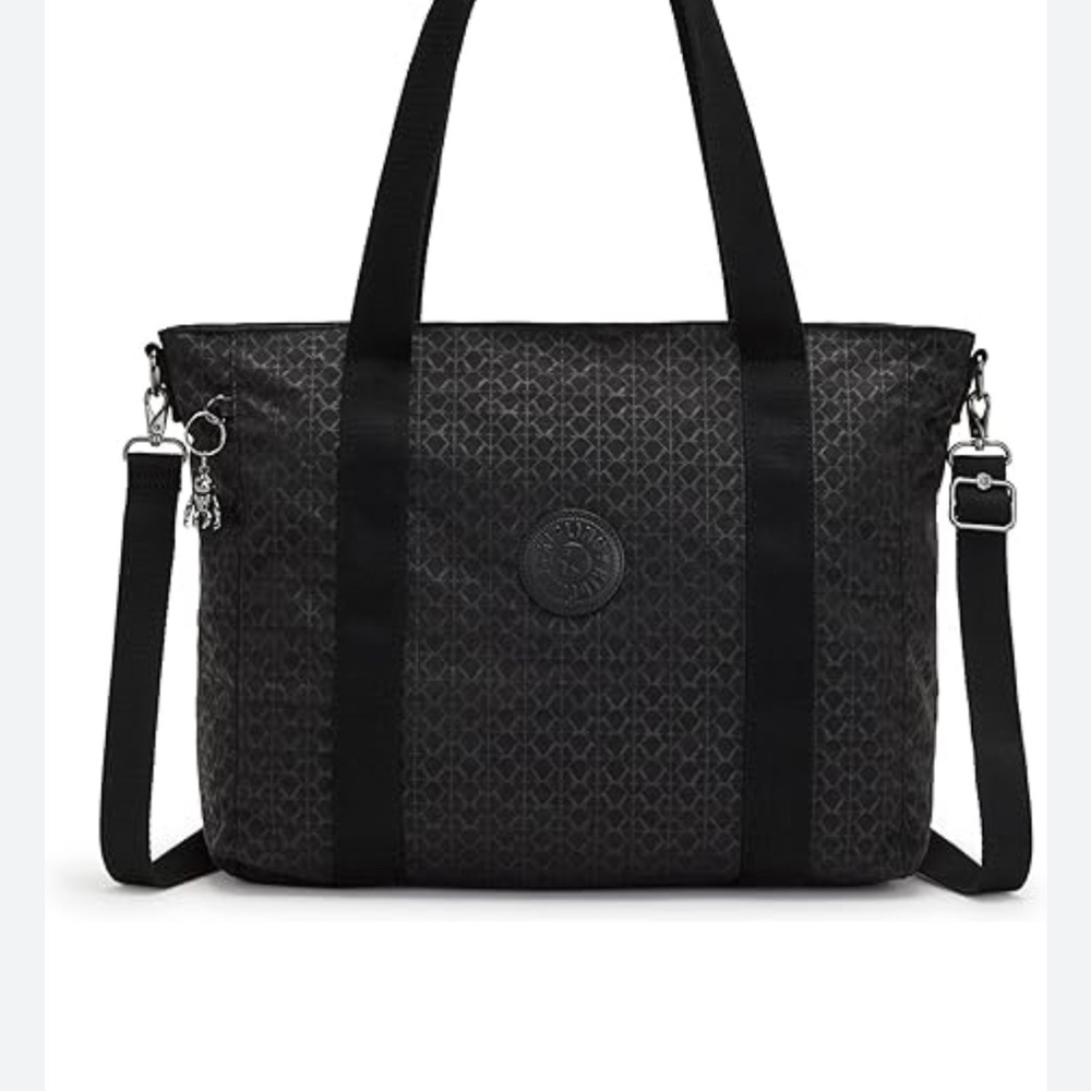 EUC - 👛 Kipling Black Tote Bag - Picture 9 of 15